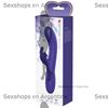 Vibrador con estimulador de clitoris, con 30 funciones y carga USB